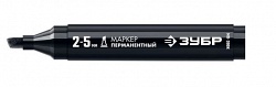 Перманентный маркер ЗУБР МП-300К черный, 2-5 мм клиновидный 06323-2 [12]