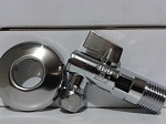 Кран шаровой с фильтром угловой 1/2"-3/8" НН, с цангой М10 и хр.отр.ITAP ® 385