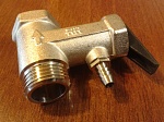 REMER 413P Клапан предохранительный для водонагревателей 1/2" вн/нар., LUX, ник.-лат.8 bar 14015