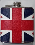 Фляга (Flask) из нерж.стали (stainless steel) аппликация "Великобритания" (Great Britain) 170 мл